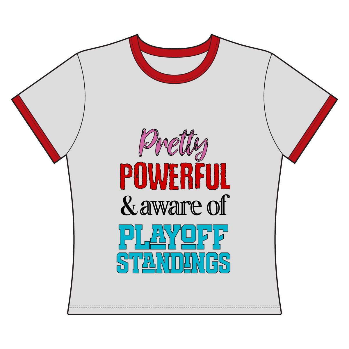 Pretty Powerful Women's Ringer Tee