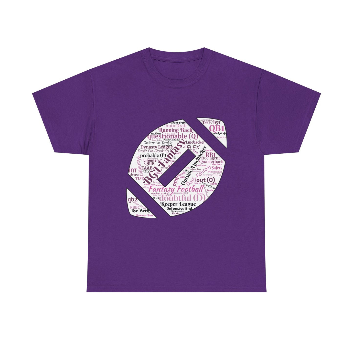 BGLF Fantasy Word Cloud Unisex Heavy Cotton Short-Sleeve Tee