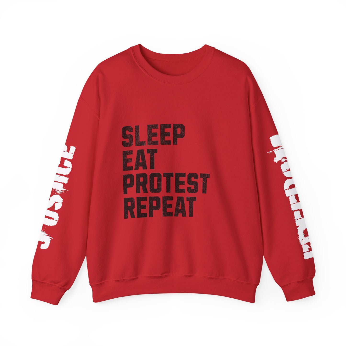 Sleep Eat Protest Repeat  Heavy Blend™ Crewneck Sweatshirt