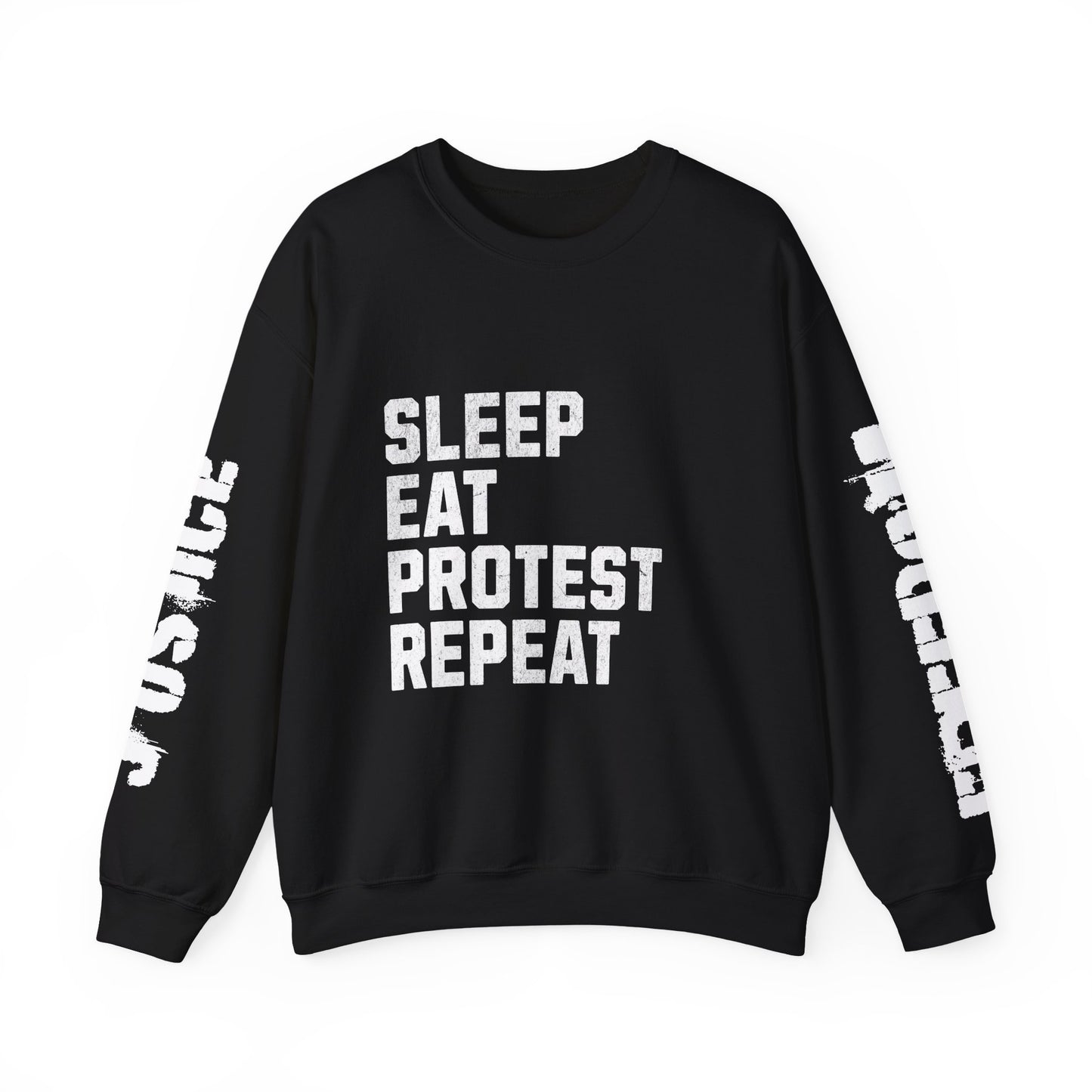 Sleep Eat Protest Repeat  Heavy Blend™ Crewneck Sweatshirt