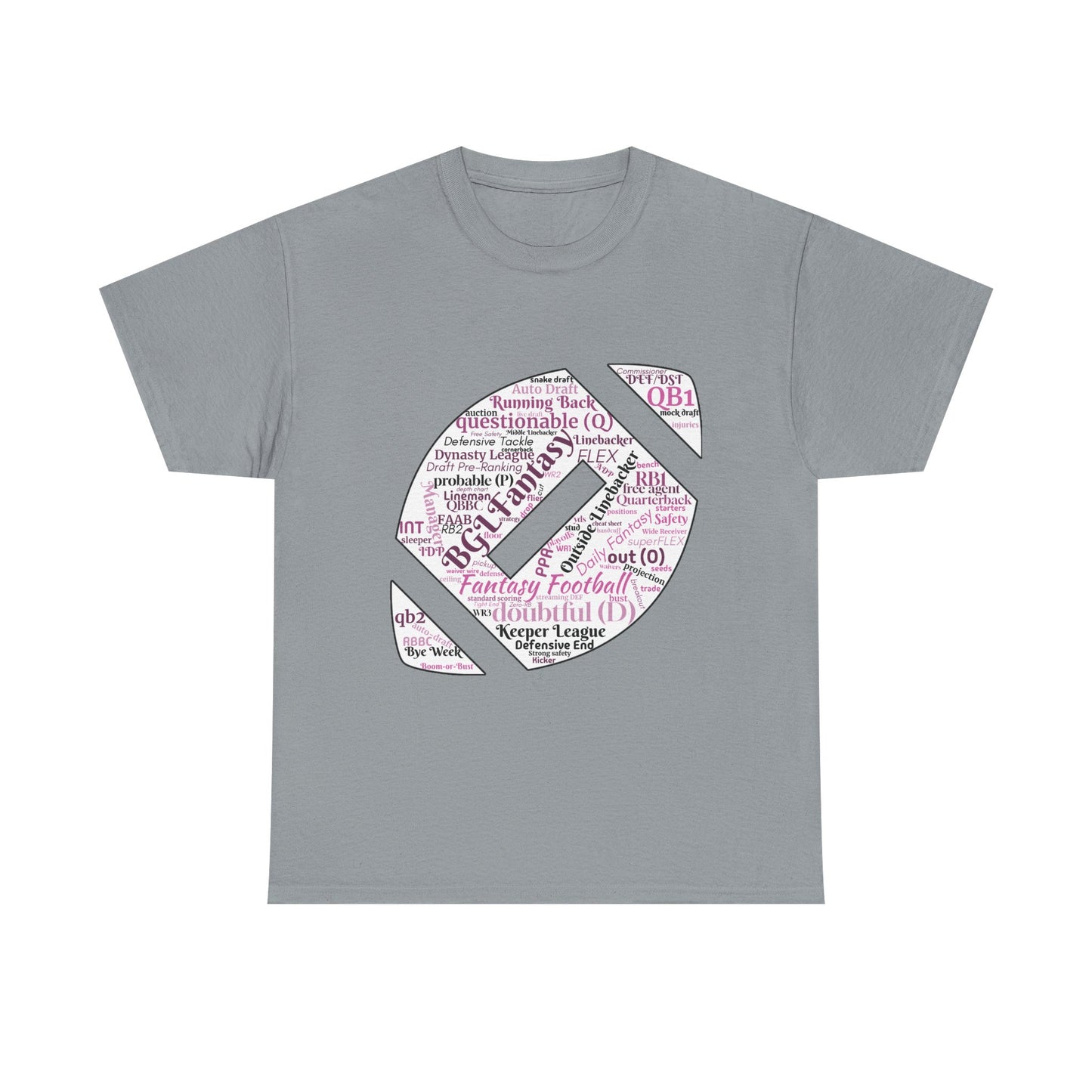 BGLF Fantasy Word Cloud Unisex Heavy Cotton Short-Sleeve Tee