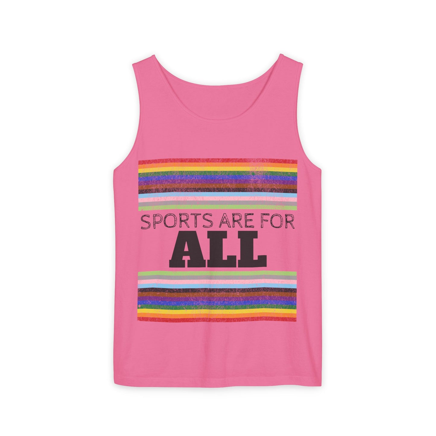 Sports Are For ALL Unisex Garment-Dyed Tank Top