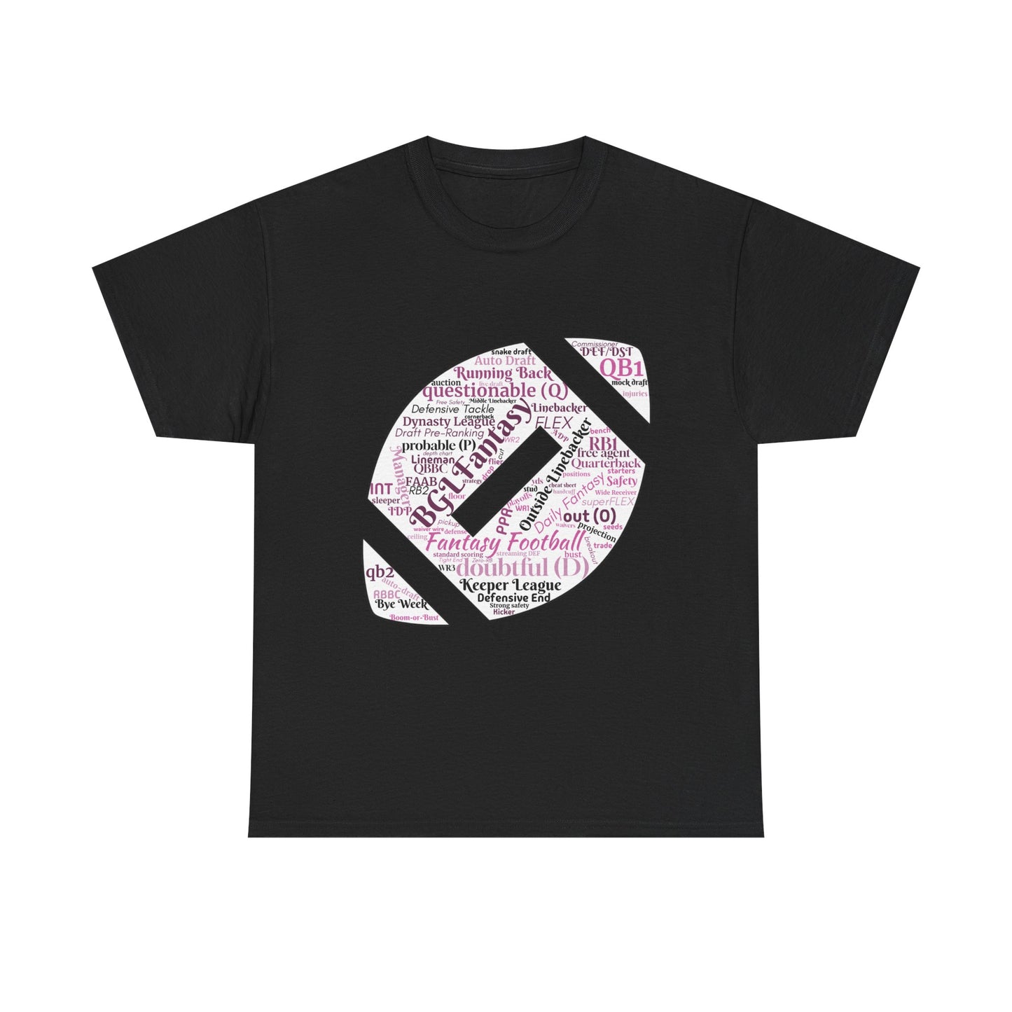 BGLF Fantasy Word Cloud Unisex Heavy Cotton Short-Sleeve Tee