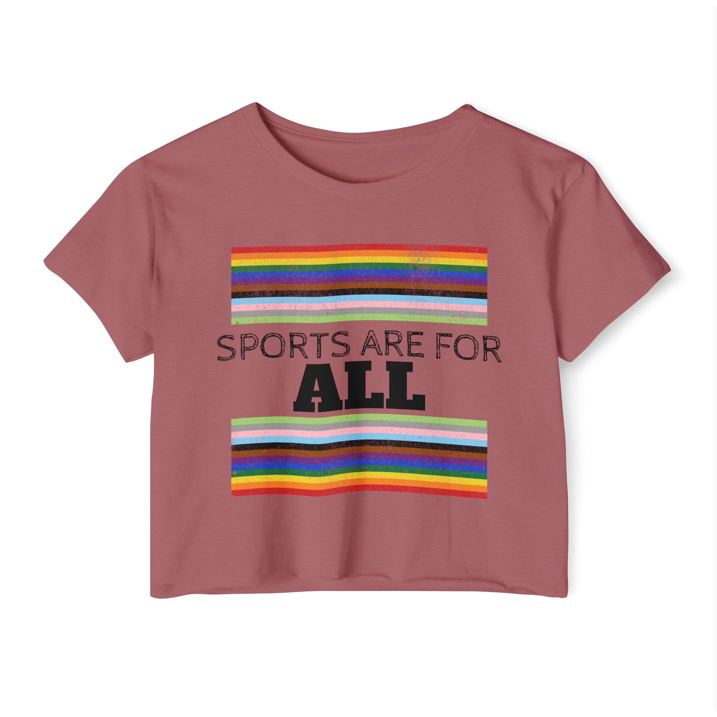 Sports Are For ALL Women's Festival Crop Top
