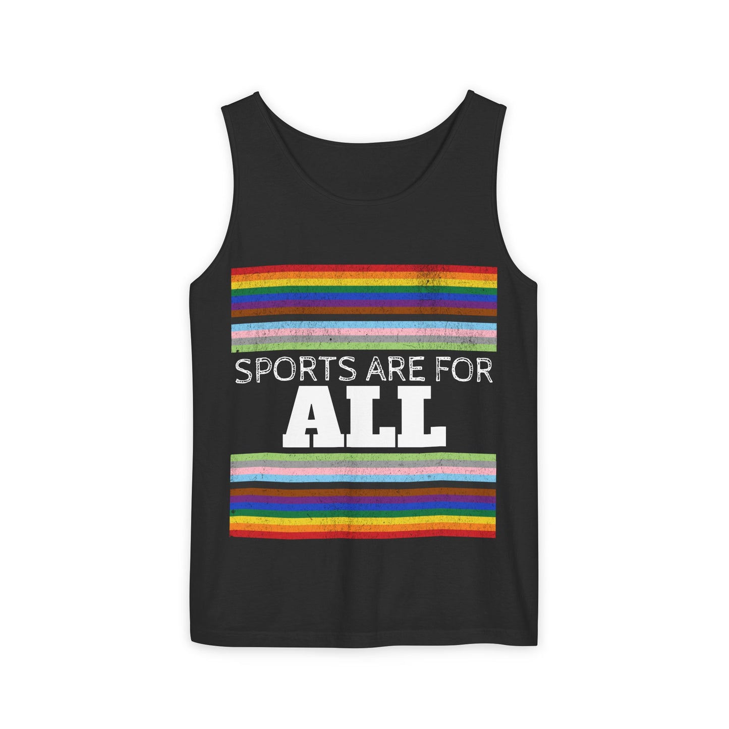 Sports Are For ALL Unisex Garment-Dyed Tank Top
