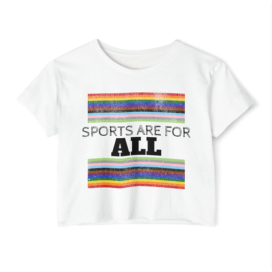 Sports Are For ALL Women's Festival Crop Top