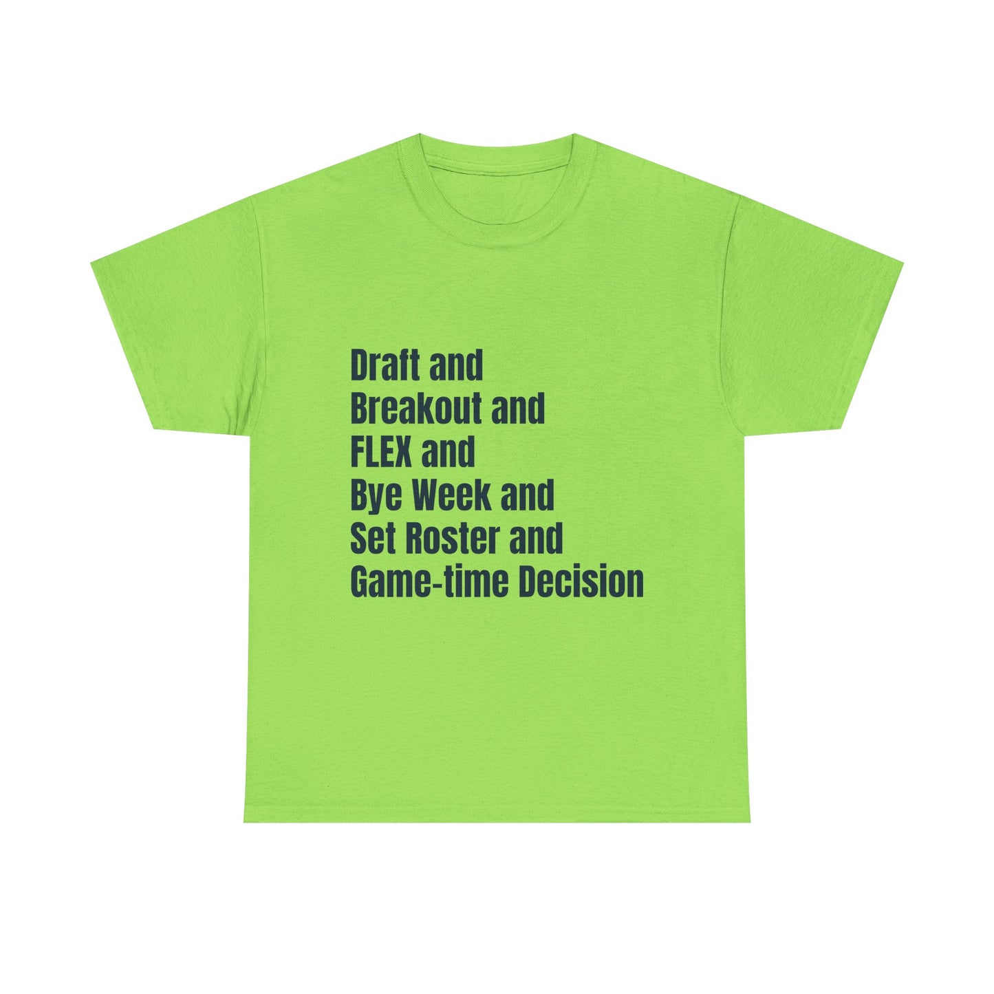 BGLFantasy Sports 6 Terms Unisex Heavy Cotton Short-Sleeve Tee