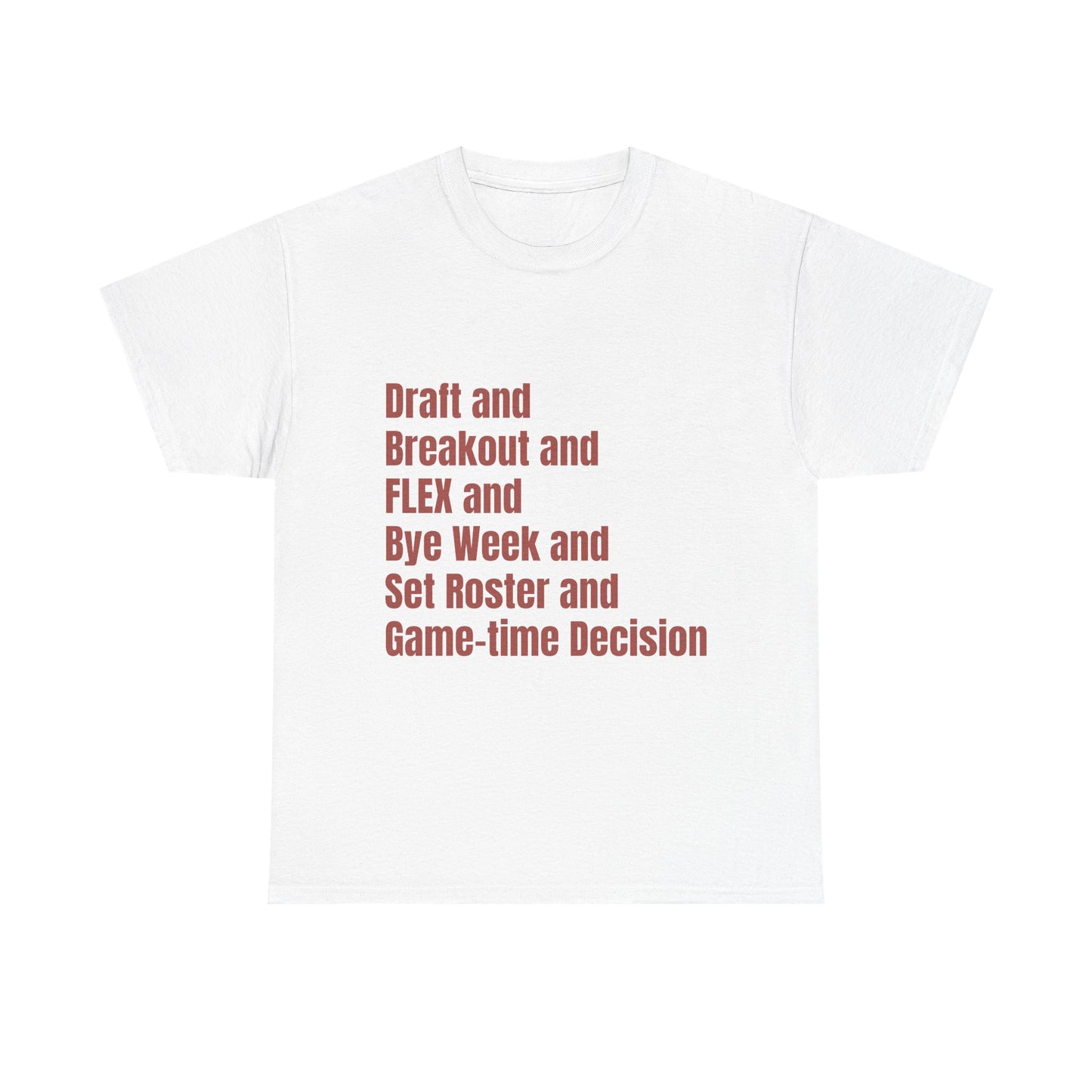 BGLFantasy Sports 6 Terms Unisex Heavy Cotton Short-Sleeve Tee