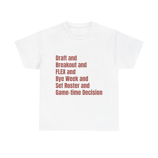 BGLFantasy Sports 6 Terms Unisex Heavy Cotton Short-Sleeve Tee