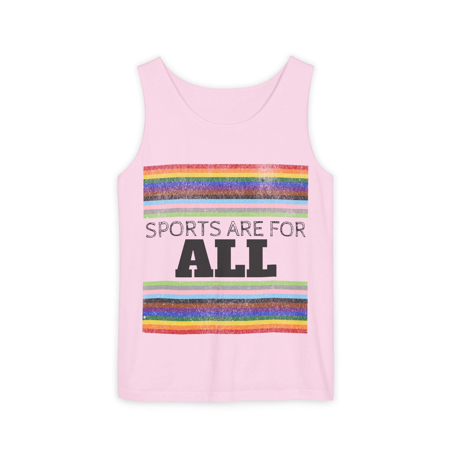 Sports Are For ALL Unisex Garment-Dyed Tank Top