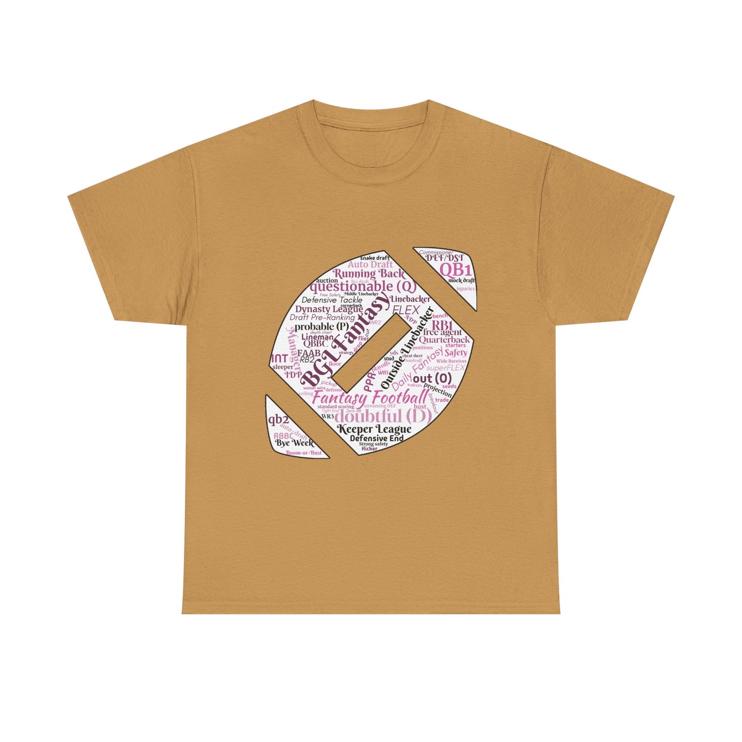 BGLF Fantasy Word Cloud Unisex Heavy Cotton Short-Sleeve Tee