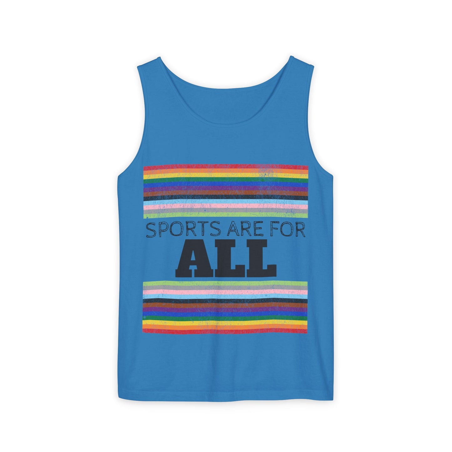 Sports Are For ALL Unisex Garment-Dyed Tank Top