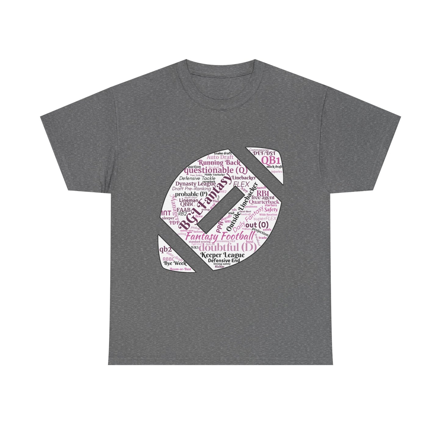 BGLF Fantasy Word Cloud Unisex Heavy Cotton Short-Sleeve Tee