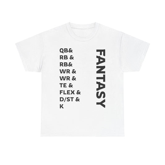 BGLFantasy Sports Football Line Up Unisex Heavy Cotton Short-Sleeve Tee