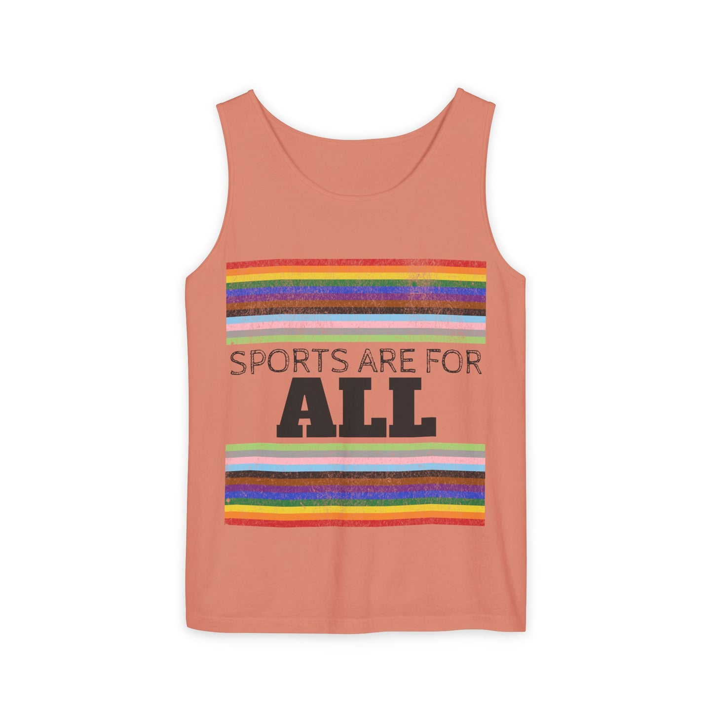 Sports Are For ALL Unisex Garment-Dyed Tank Top