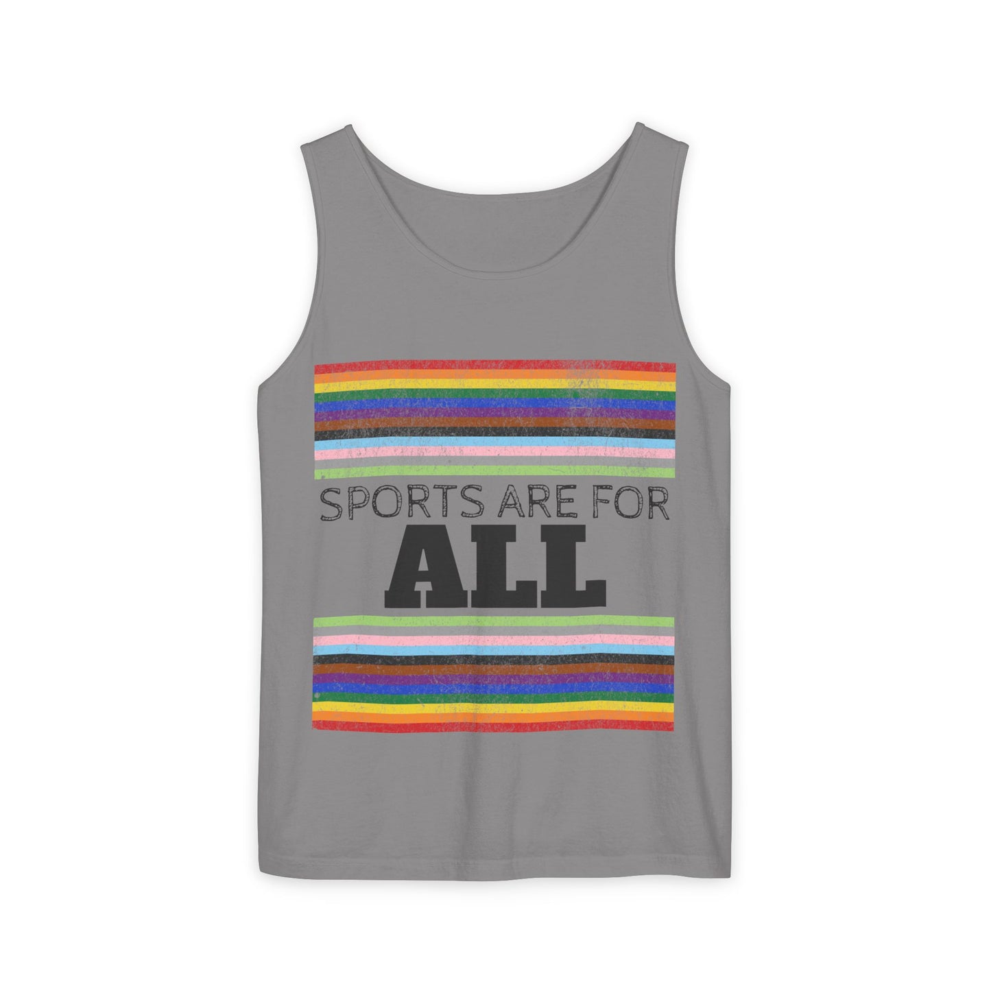 Sports Are For ALL Unisex Garment-Dyed Tank Top