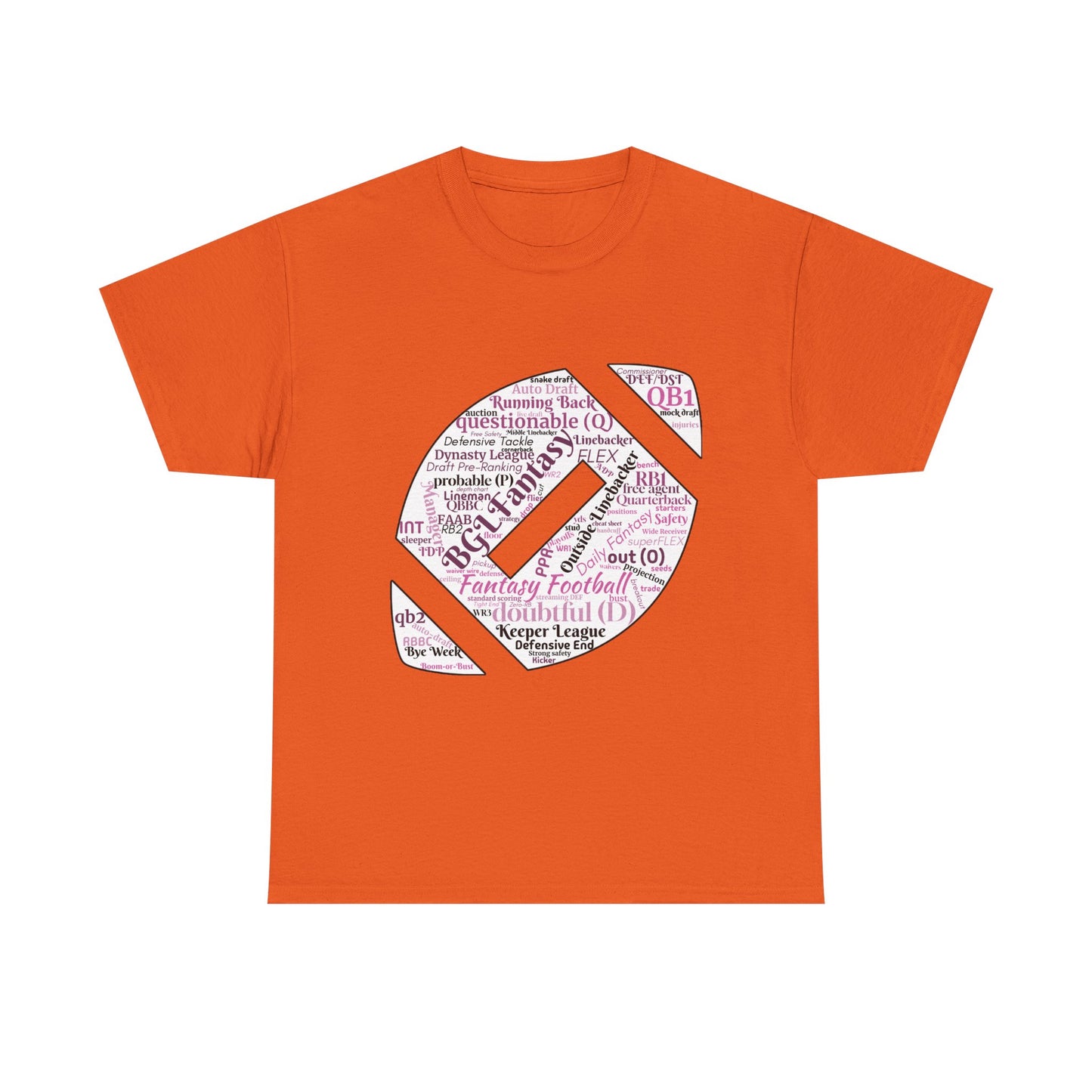 BGLF Fantasy Word Cloud Unisex Heavy Cotton Short-Sleeve Tee
