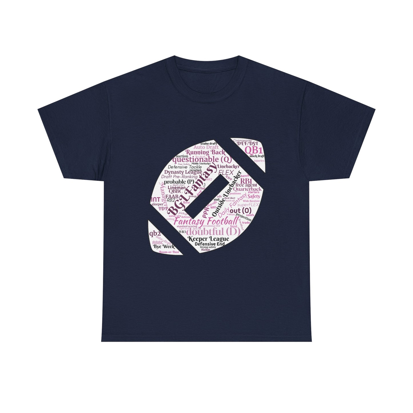 BGLF Fantasy Word Cloud Unisex Heavy Cotton Short-Sleeve Tee
