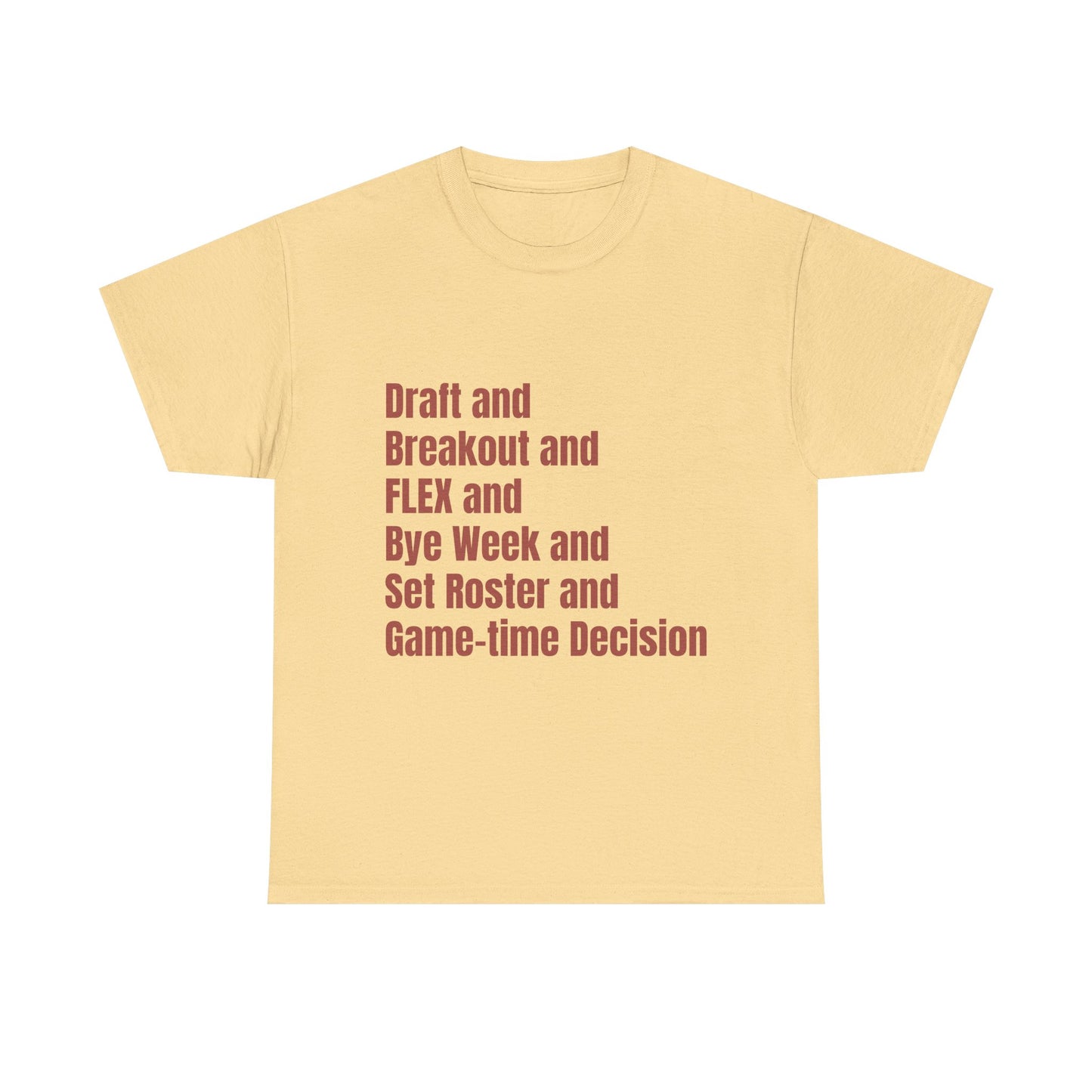 BGLFantasy Sports 6 Terms Unisex Heavy Cotton Short-Sleeve Tee