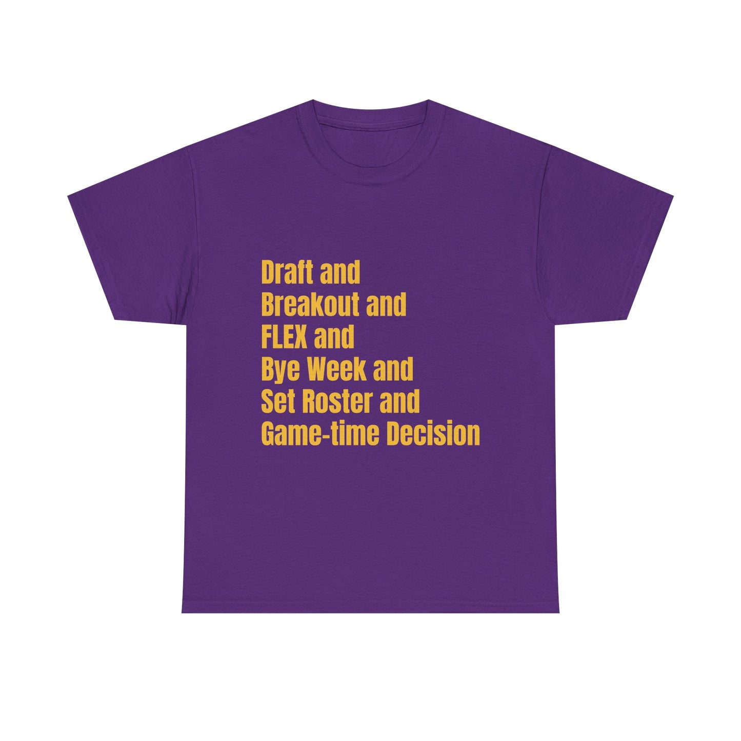 BGLFantasy Sports 6 Terms Unisex Heavy Cotton Short-Sleeve Tee