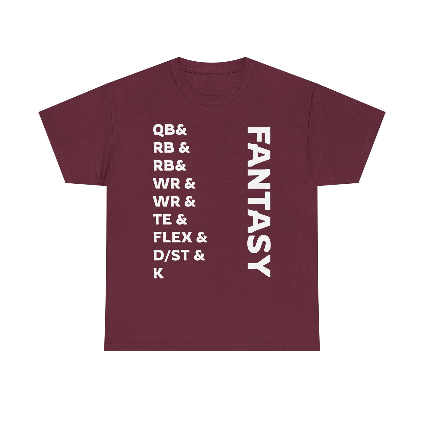 BGLFantasy Sports Football Line Up Unisex Heavy Cotton Short-Sleeve Tee