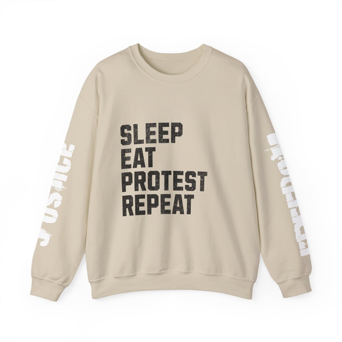Sleep Eat Protest Repeat  Heavy Blend™ Crewneck Sweatshirt