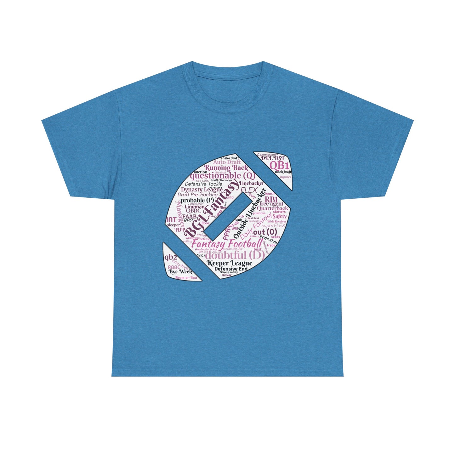 BGLF Fantasy Word Cloud Unisex Heavy Cotton Short-Sleeve Tee