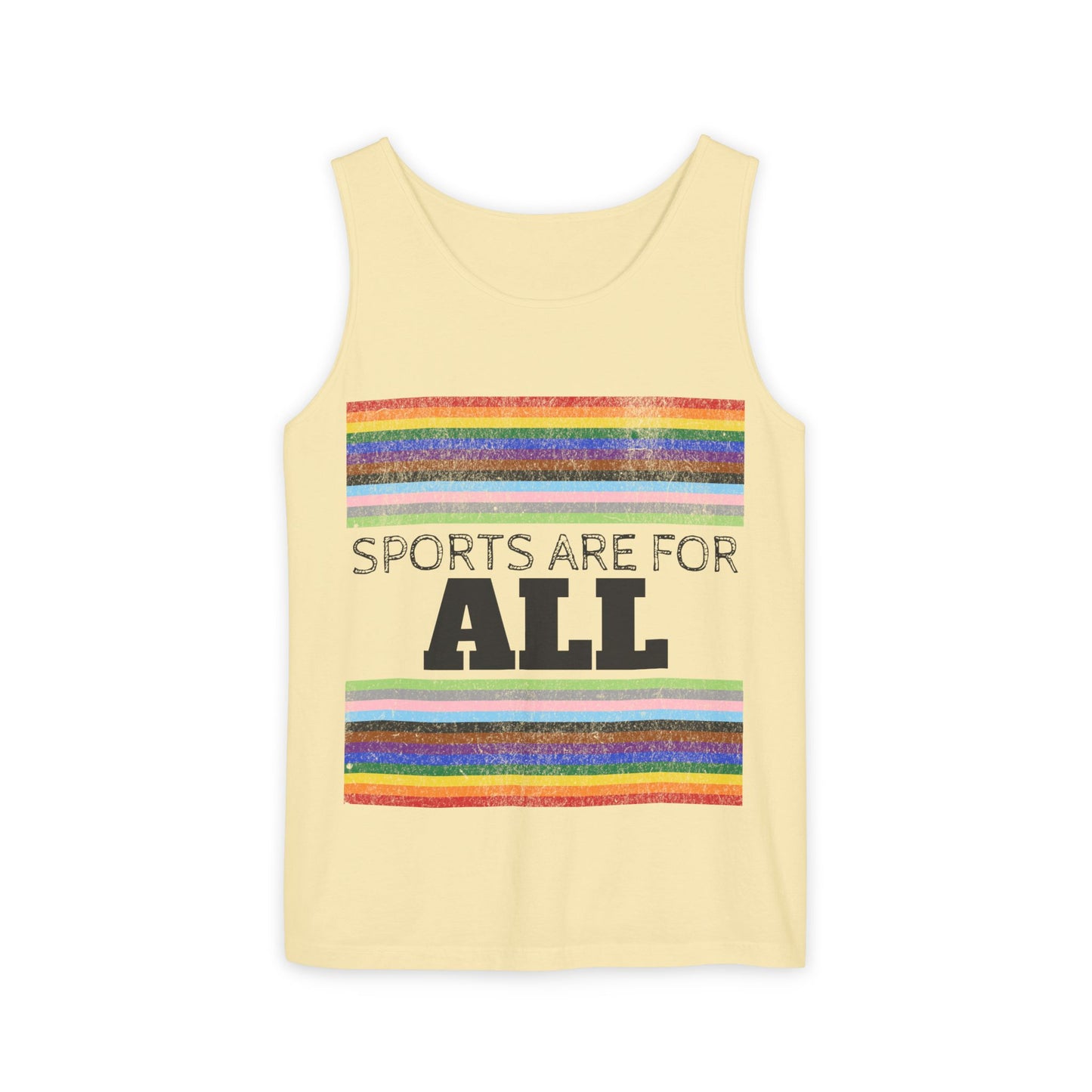 Sports Are For ALL Unisex Garment-Dyed Tank Top