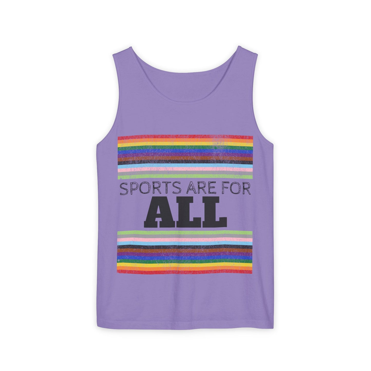 Sports Are For ALL Unisex Garment-Dyed Tank Top