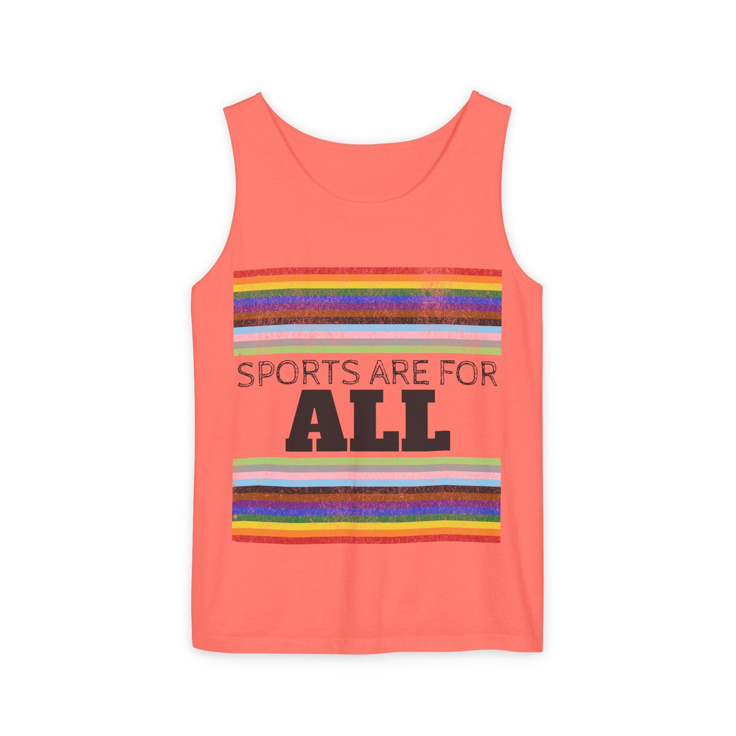 Sports Are For ALL Unisex Garment-Dyed Tank Top