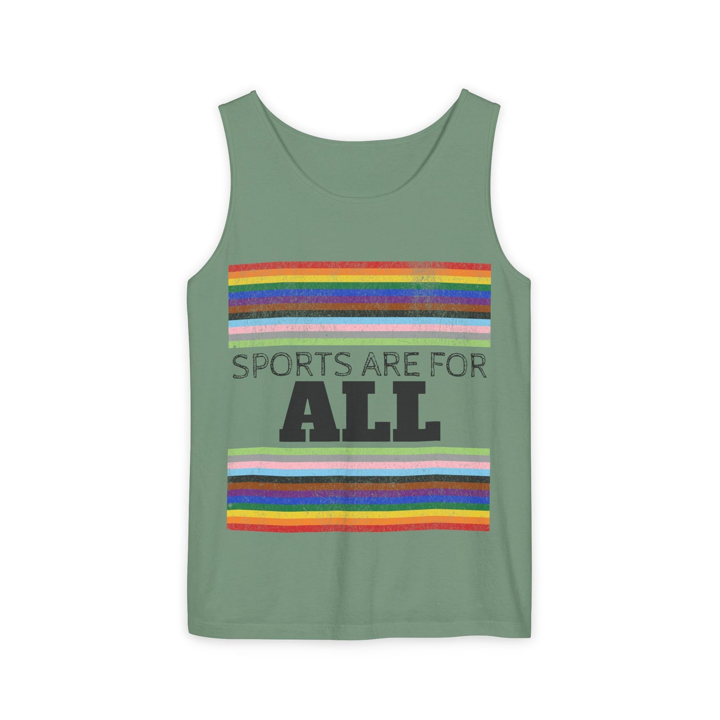 Sports Are For ALL Unisex Garment-Dyed Tank Top