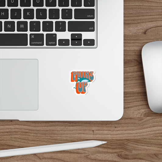 MIA Phins Up Die-Cut Stickers