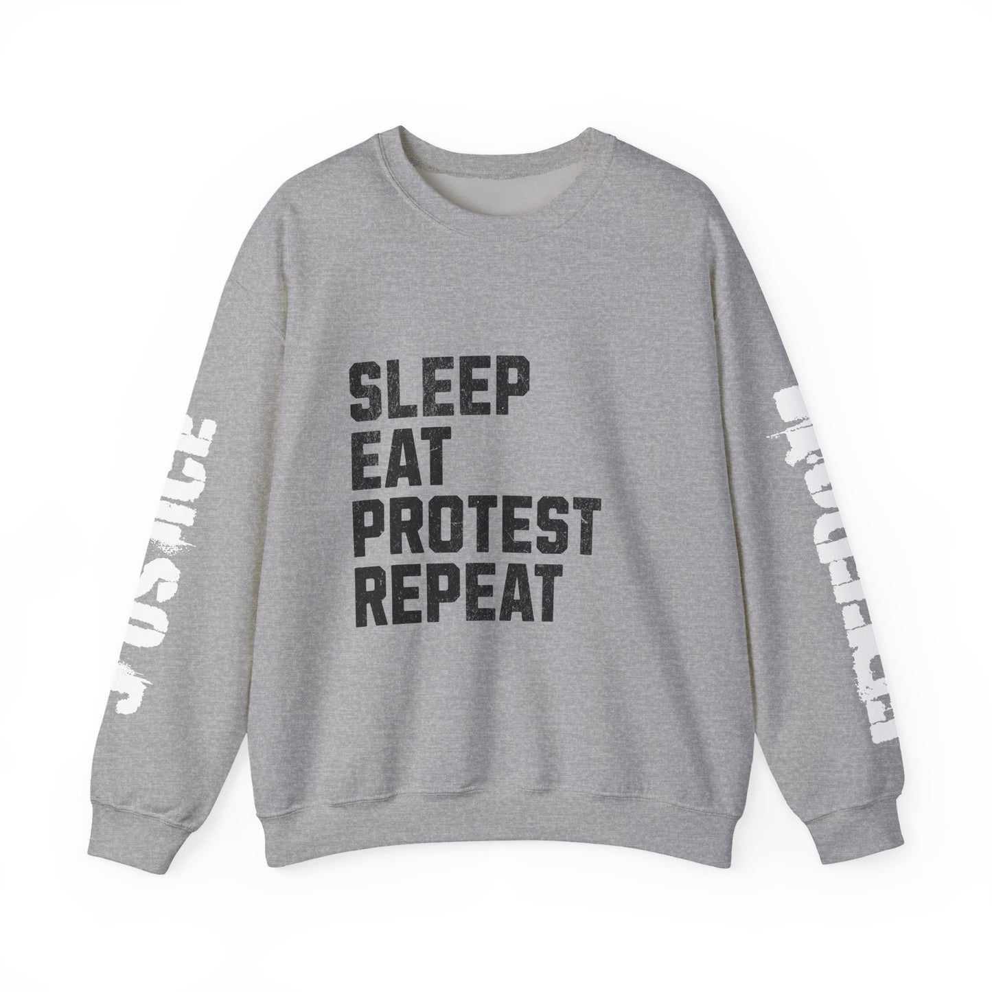 Sleep Eat Protest Repeat  Heavy Blend™ Crewneck Sweatshirt