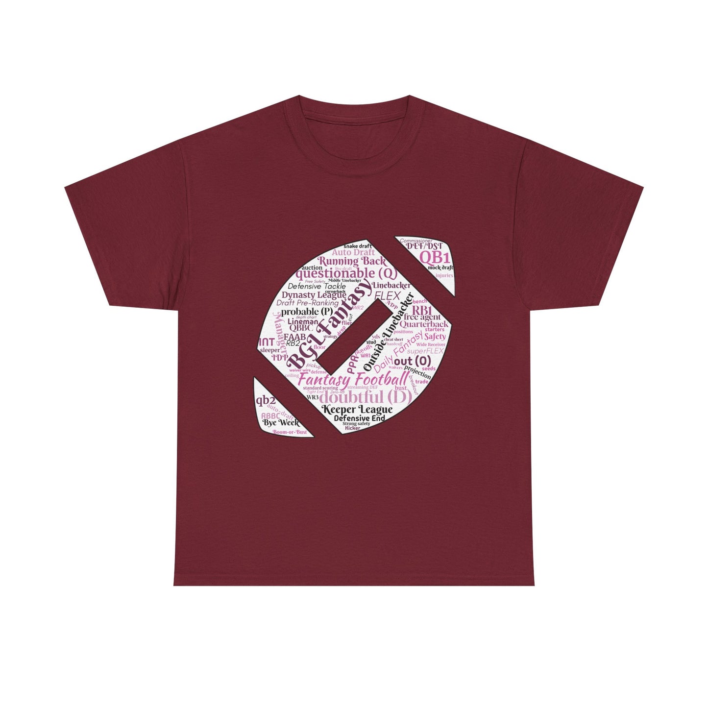 BGLF Fantasy Word Cloud Unisex Heavy Cotton Short-Sleeve Tee