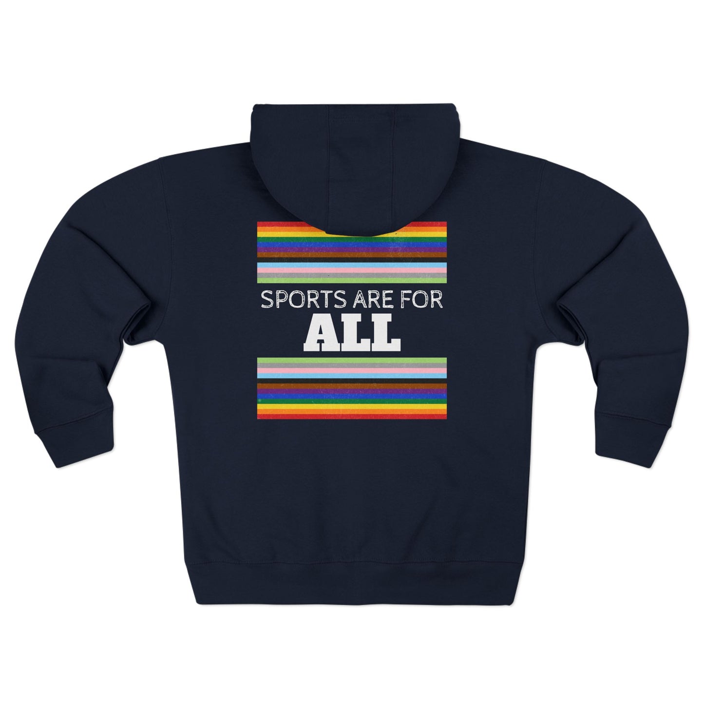 Sports Are For All Unisex Zip Hoodie