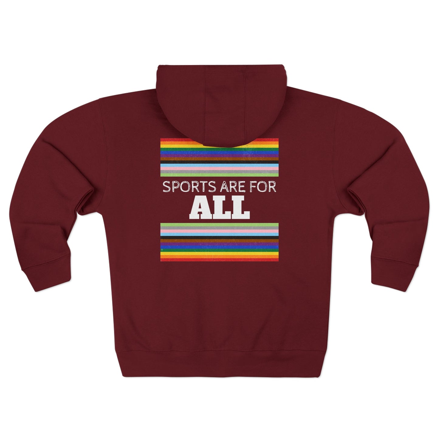Sports Are For All Unisex Zip Hoodie