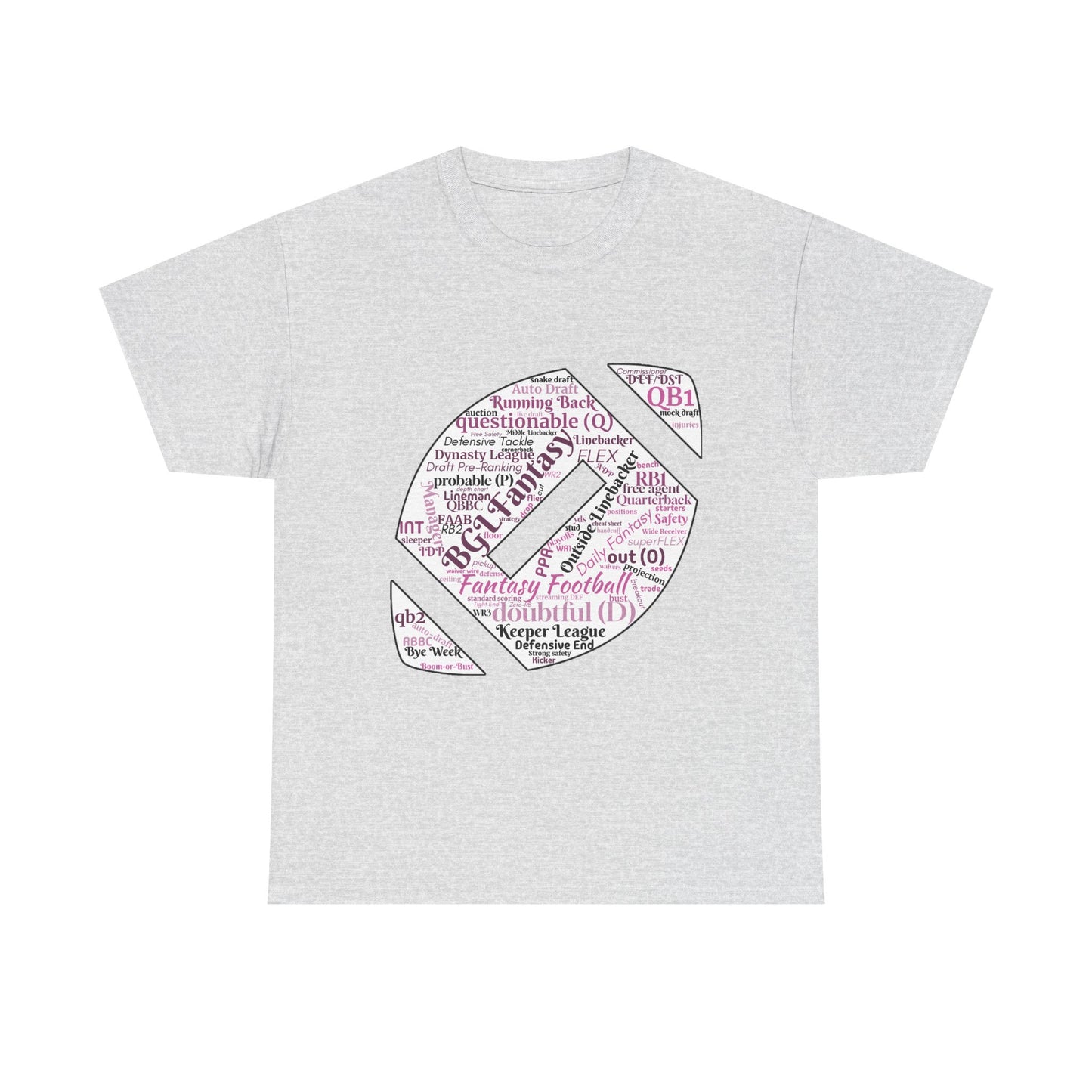 BGLF Fantasy Word Cloud Unisex Heavy Cotton Short-Sleeve Tee
