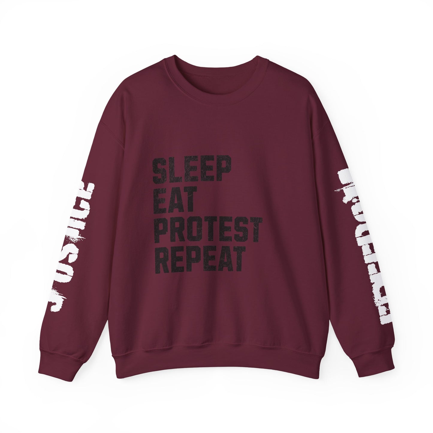 Sleep Eat Protest Repeat  Heavy Blend™ Crewneck Sweatshirt