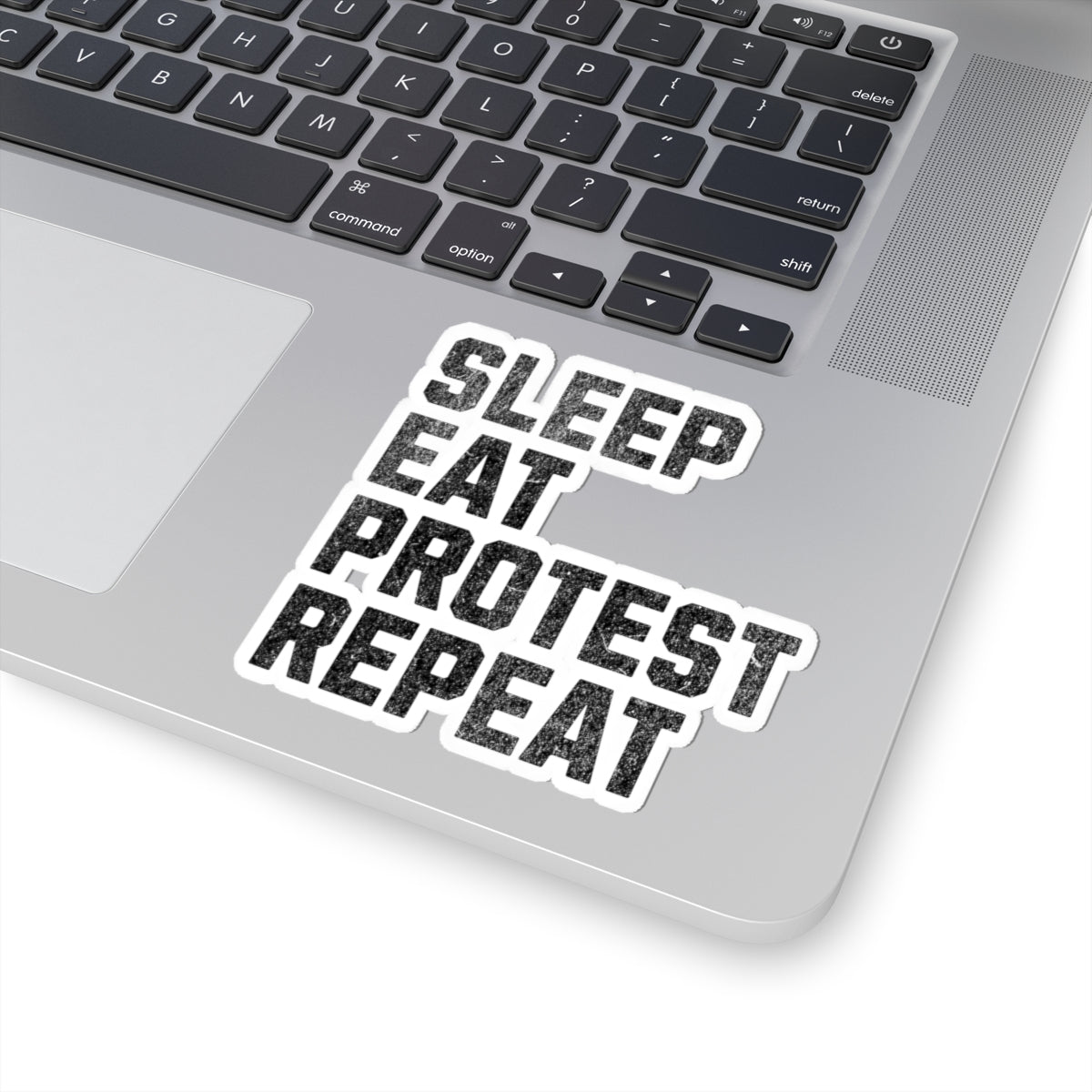 Sleep Eat Protest Repeat Kiss-Cut Stickers